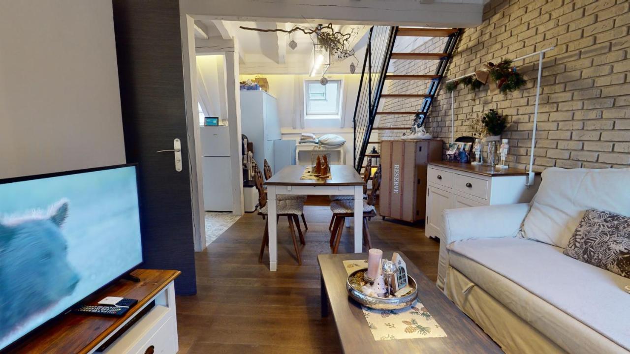 Apartamento Le Nid De L'Ill, Magnifique Duplex Cosy Petite France Estrasburgo Exterior foto